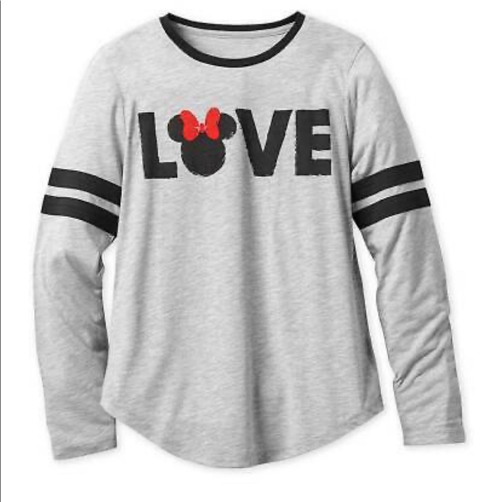 NWT Minnie Mouse Love Long Sleeve Tee Shirt